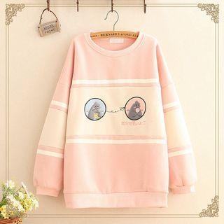 Monster Embroidered Oversize Sweatshirt