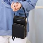 Pvc Panel Multi-section Crossbody Bag