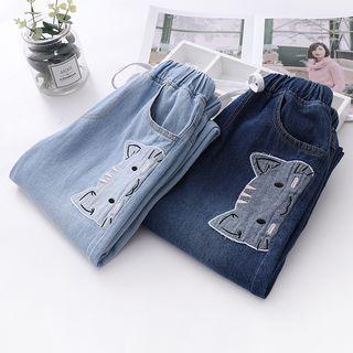 Drawstring Straight Cut Jeans