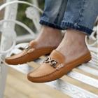 Buckled Stitched Mules
