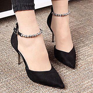 Chain Pointy Pumps