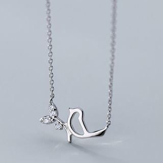 925 Sterling Silver Bird Necklace As Shown In Figure - One Size