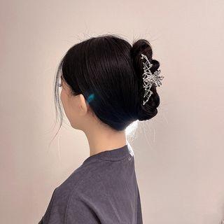 Spider Web Hair Claw Silver - One Size