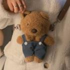 Mini Bear Plush Crossbody Bag Brown - One Size