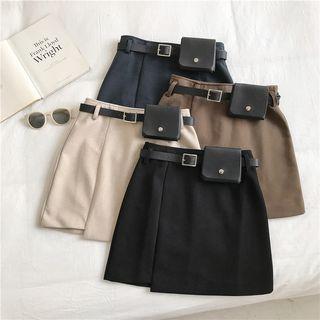 Set: Mini A-line Skirt + Belt Bag