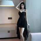 Spaghetti Strap High Low Dress