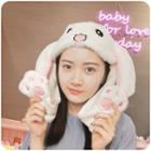 Rabbit Corduroy Hat White - One Size
