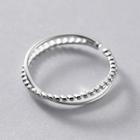 Layered Sterling Silver Ring Silver - One Size