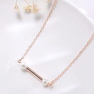 S925 Sterling Silver Pearl Necklace