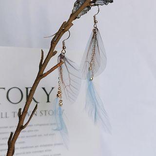 Butterfly & Feather Dangle Earring