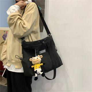 Nylon Tote Bag / Cow Charm