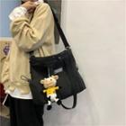 Nylon Tote Bag / Cow Charm