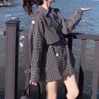 Houndstooth Trench Jacket