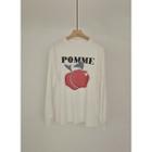 Pomme Letter Apple Graphic T-shirt