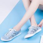 Mesh Panel Canvas Sneakers