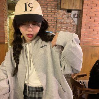 Long-sleeve Letter Embroidered Jacket