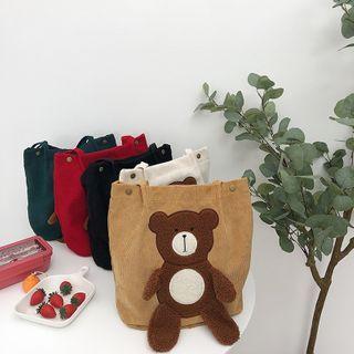 Bear Applique Tote Bag