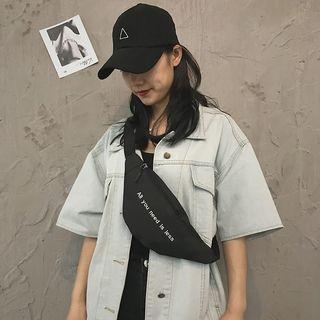 Canvas Embroidered Belt Bag