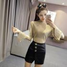 Faux Pearl Long Sleeve T-shirt