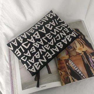 Alphabet Patterned Clutch