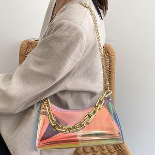Chain Strap Crossbody Bag Pink - One Size