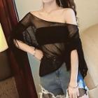 Short-sleeve See-through Top