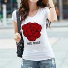 Short-sleeve Rose T-shirt