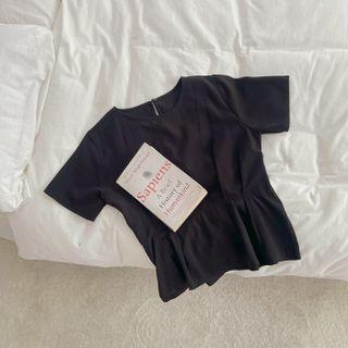 Monotone Peplum Blouse