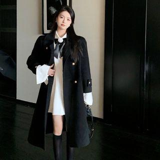 Double Breasted Long Coat / Long-sleeve Dress