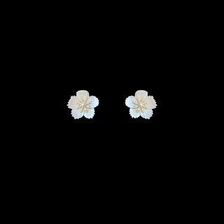 Flower Stud Earring 1 Pair - Stud Earrings - One Size