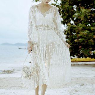 Set: Bikini Top + Bottom / Cover-up