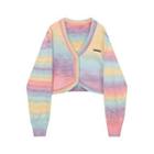 Tie Dye Cardigan Pink & Blue & Yellow - One Size