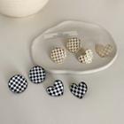 Check Disc / Heart Alloy Earring