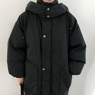 Deep-hood Oversized Long Padded Coat