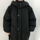 Deep-hood Oversized Long Padded Coat