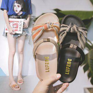 Tie-knot Accent Sandals
