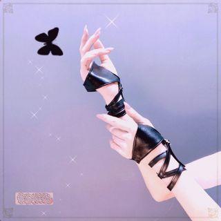 Faux Leather Half Glove (various Designs) / Set