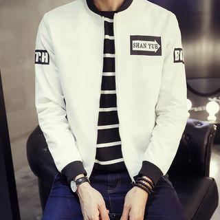 Contrast Padded Baseball Jacket