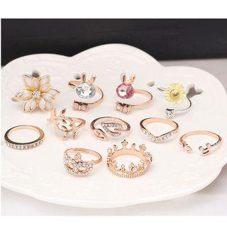 Ring (various Designs) 1092 - Silver - One Size