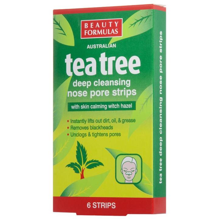 Beauty Formulas - Tea Tree Deep Cleansing Nose Pore Strips 6 Strips