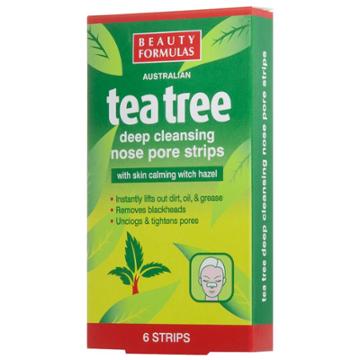 Beauty Formulas - Tea Tree Deep Cleansing Nose Pore Strips 6 Strips