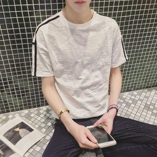 Stripe Trim Short-sleeve T-shirt