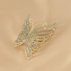 Rhinestone Butterfly Hair Claw Gold - One Size