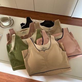 Frill Trim Padded Tank Top