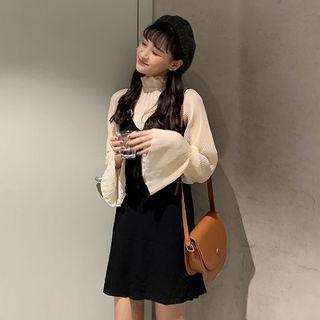 Long-sleeve Top / Pinafore Dress