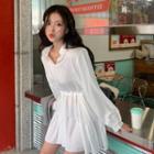 Collared Tired Mini Dress