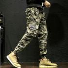 Camouflage Printed Cargo Sweatpants