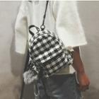 Gingham Mini Backpack