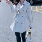 Double Button Tie-waist Jacket