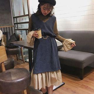 Set: Ruffled Dress + Sleeveless Dress